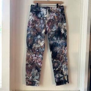 Gloria Vanderbilt Multicolor Ice Dye Boyfriend Jeans NWOT 12
